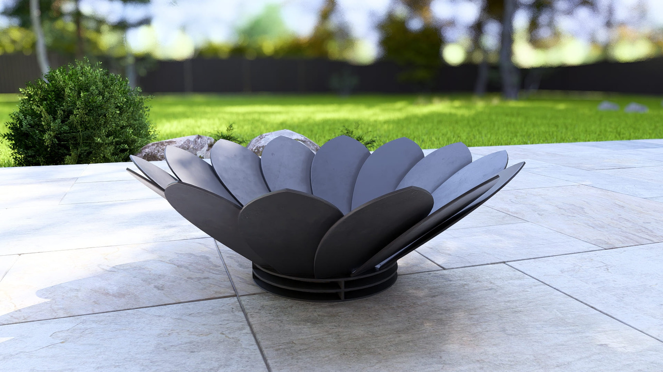 Flower Fire Pit V4. DXF, SVG files for plasma, laser cutting. Фото 13
