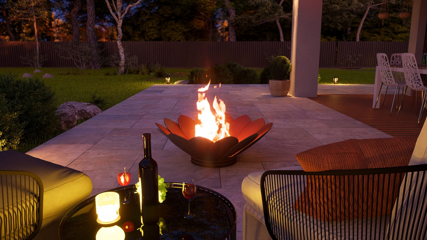 Flower Fire Pit V4. DXF, SVG files for plasma, laser cutting. Фото 6