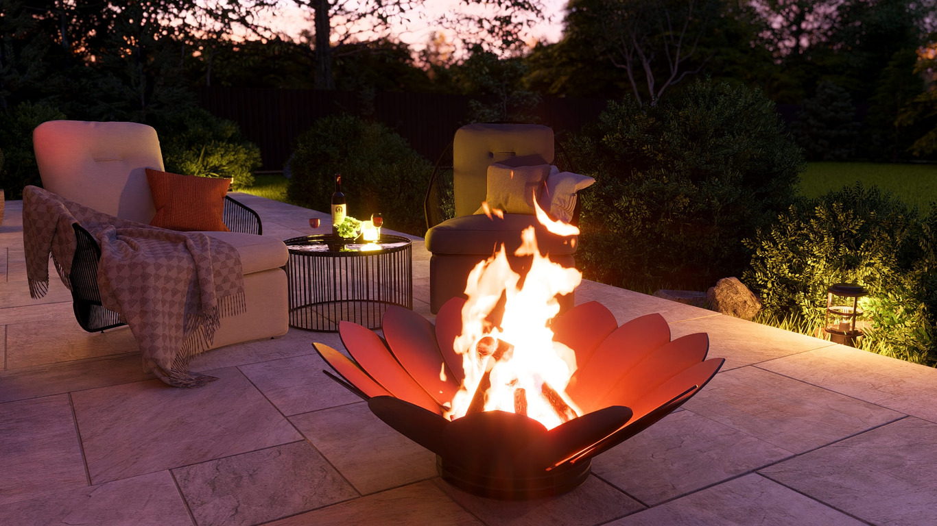 Flower Fire Pit V4. DXF, SVG files for plasma, laser cutting. Фото 7