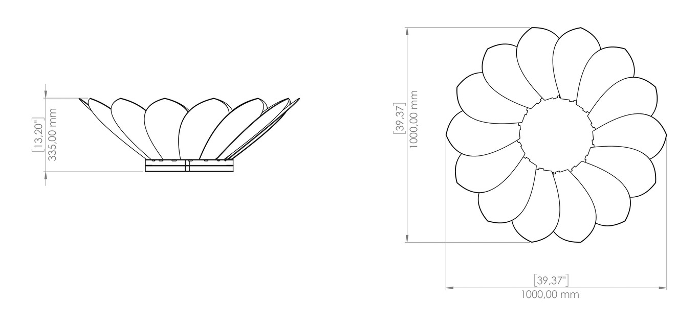 Flower Fire Pit V4. DXF, SVG files for plasma, laser cutting. Фото 17