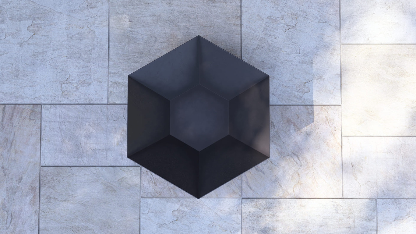 Brasero hexagonal con patas triangulares V2. Archivos SVG y DXF para corte plasma y láser. Фото 15