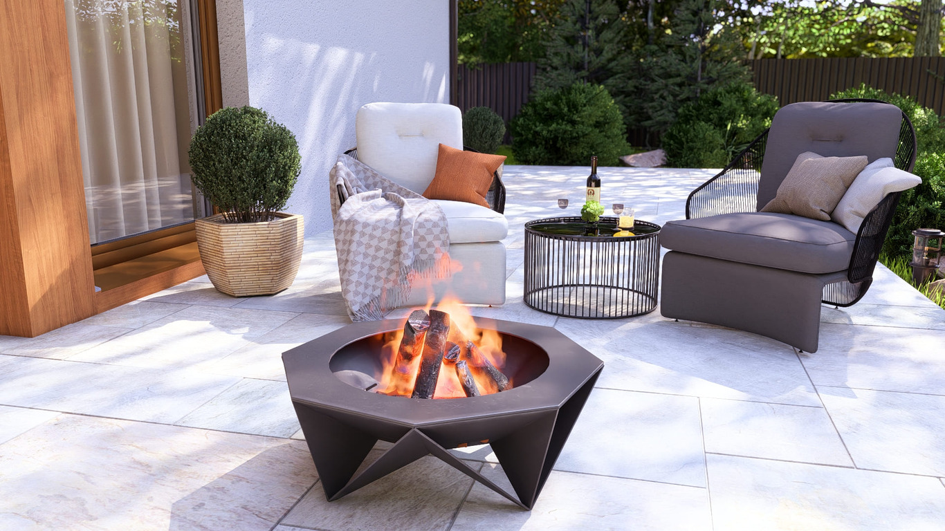 Braciere ottagonale Moderno V1. File DXF, SVG per taglio plasma, laser. Фото 3
