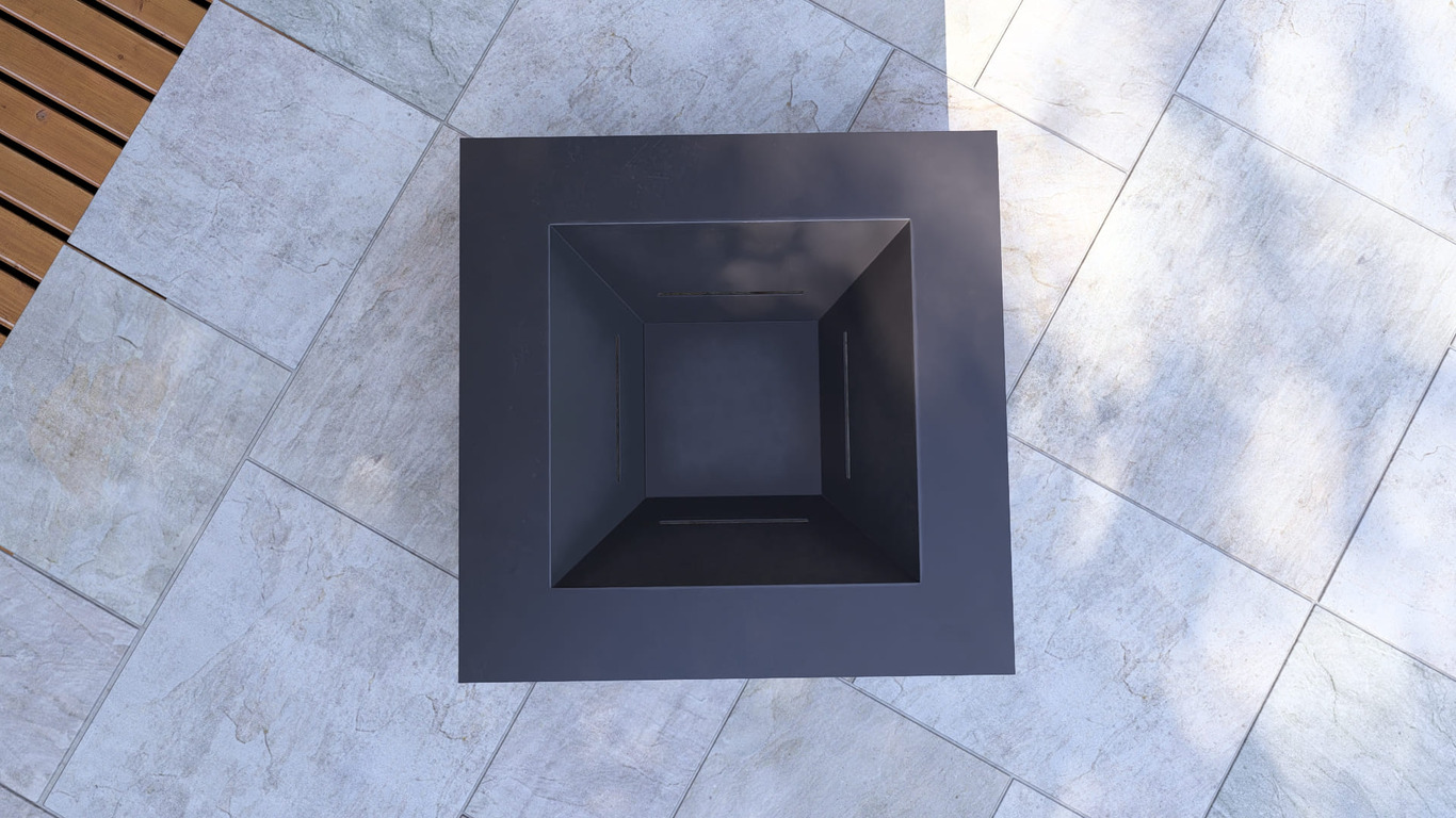 Modern Square Fire Pit V1. DXF, SVG files for plasma, laser cutting. Фото 14