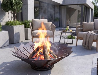 Royal Flush Fire Pit. DXF, SVG files for plasma, laser cutting