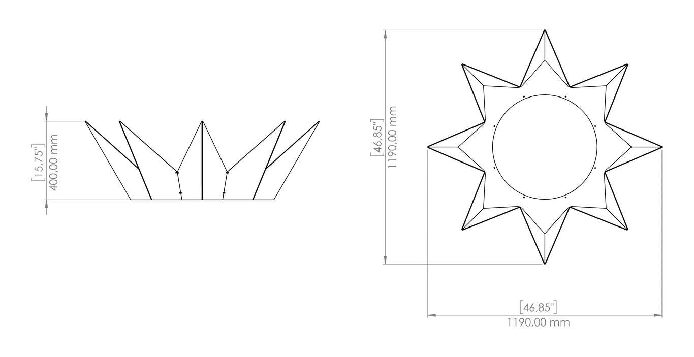 Braciere Spina. File DXF, SVG per taglio plasma, laser. Фото 17