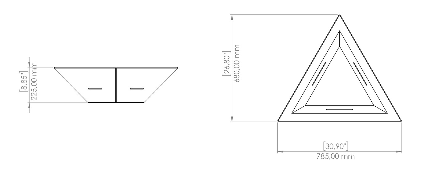 Braciere Triangolare. File DXF, SVG per taglio plasma, laser. Фото 16