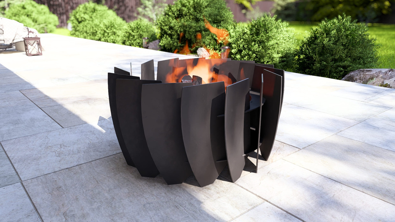 Turbine Fire Pit. DXF, SVG files for plasma, laser cutting. Фото 2