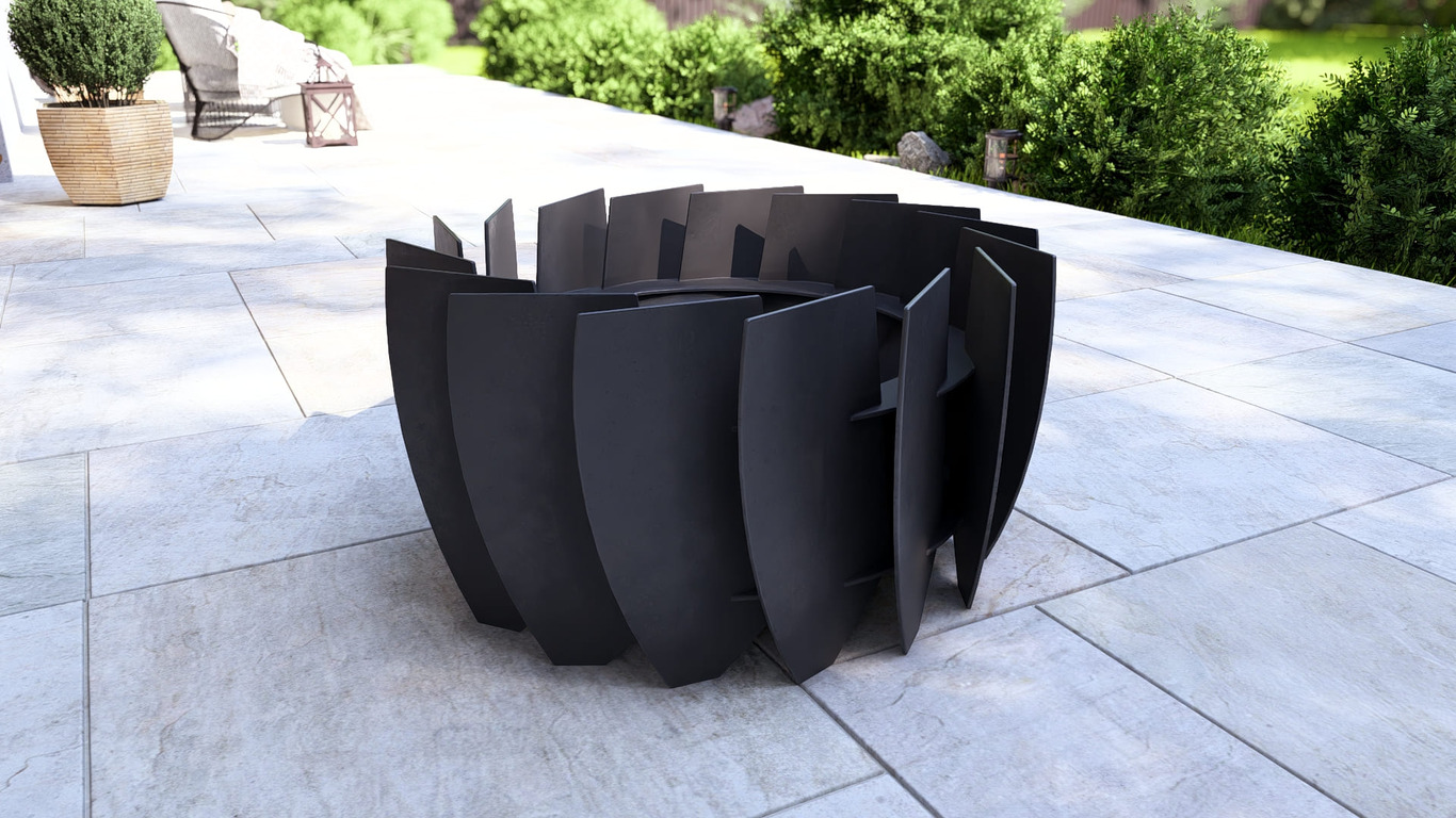 Turbine Fire Pit. DXF, SVG files for plasma, laser cutting. Фото 11