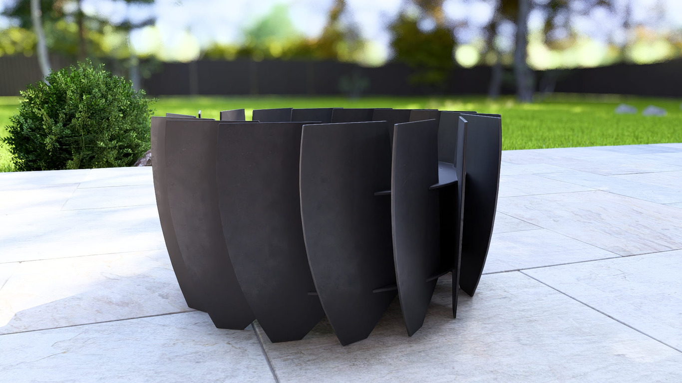 Turbine Fire Pit. DXF, SVG files for plasma, laser cutting. Фото 13