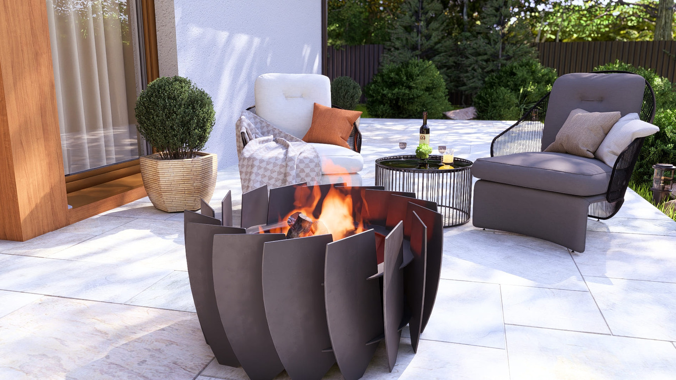 Turbine Fire Pit. DXF, SVG files for plasma, laser cutting. Фото 3