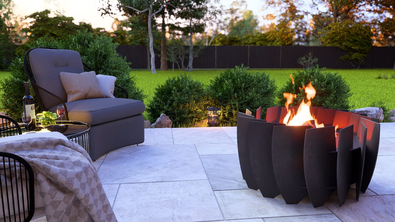 Turbine Fire Pit. DXF, SVG files for plasma, laser cutting. Фото 4