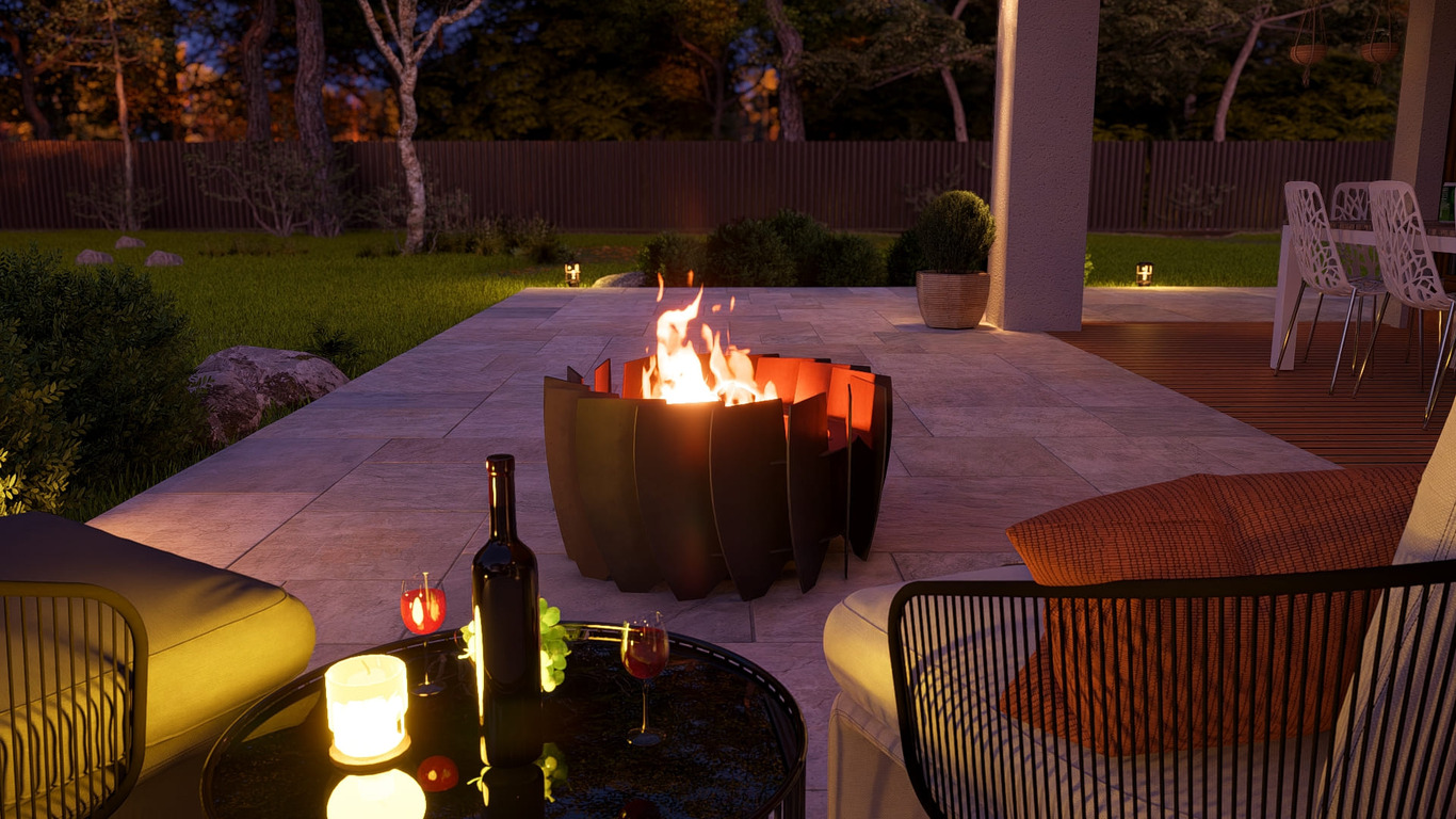 Turbine Fire Pit. DXF, SVG files for plasma, laser cutting. Фото 6