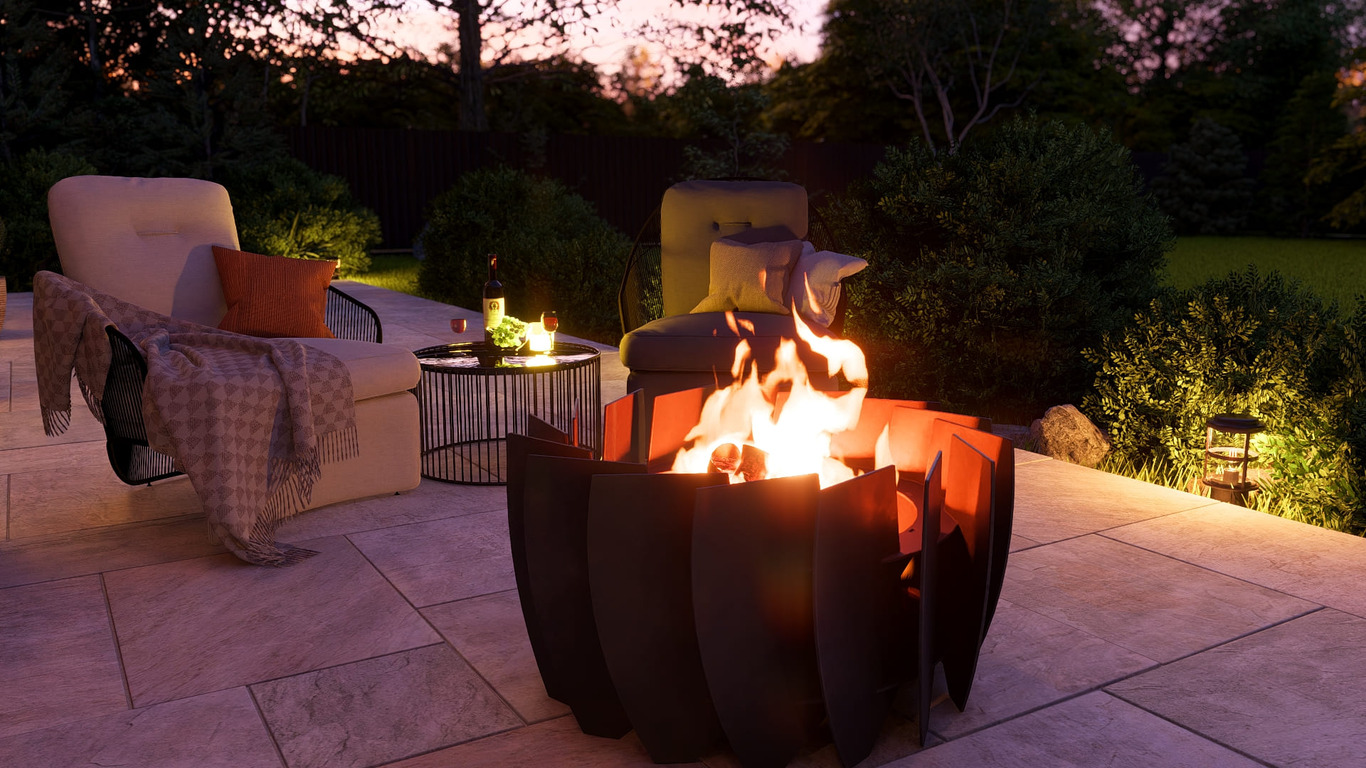 Turbine Fire Pit. DXF, SVG files for plasma, laser cutting. Фото 5