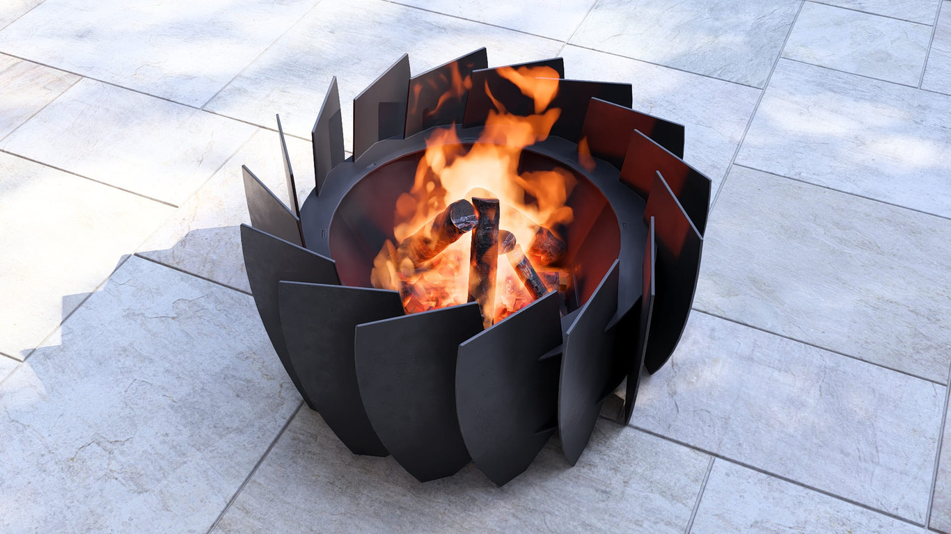 Turbine Fire Pit. DXF, SVG files for plasma, laser cutting. Фото 10