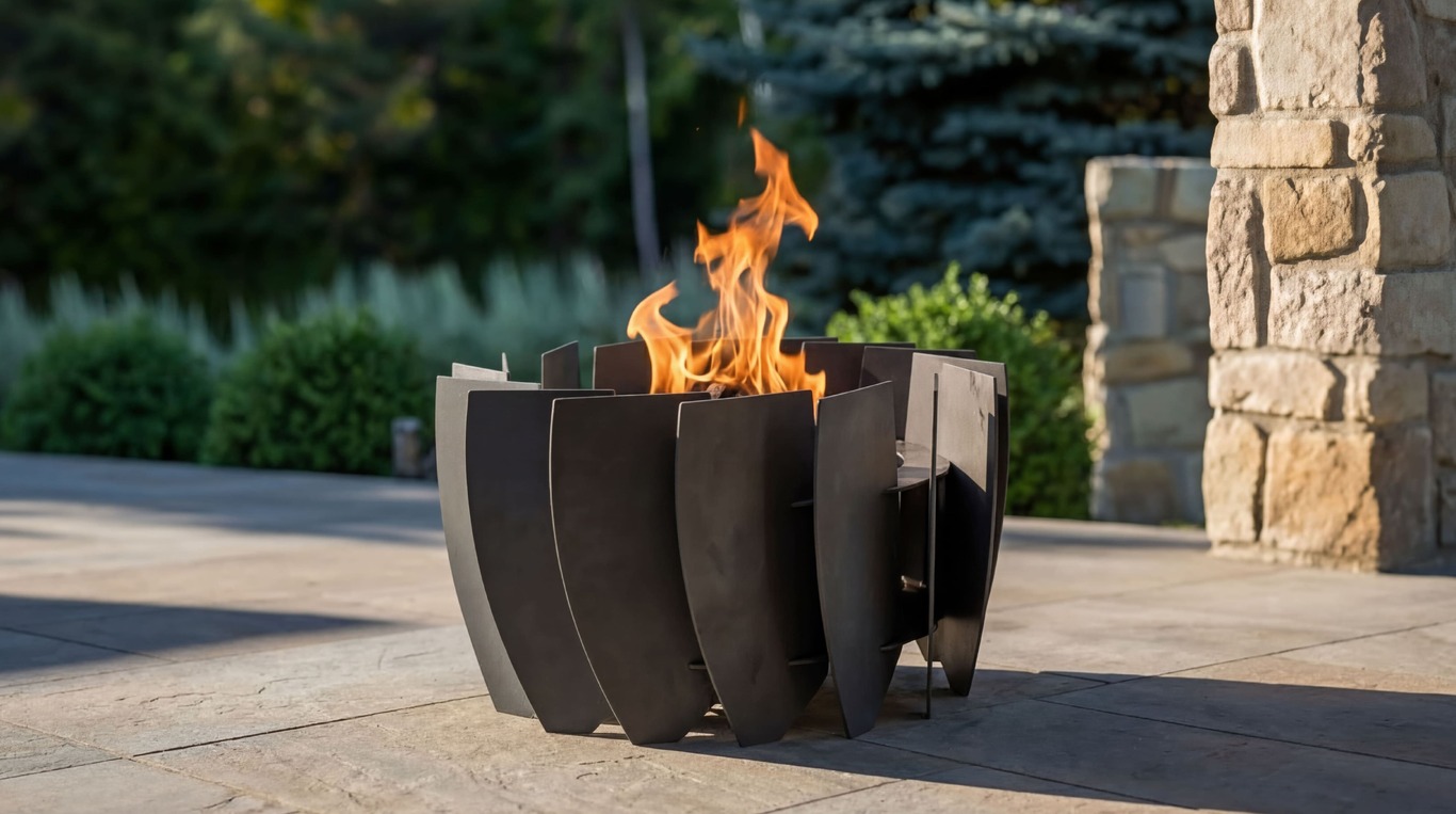 Turbine Fire Pit. DXF, SVG files for plasma, laser cutting