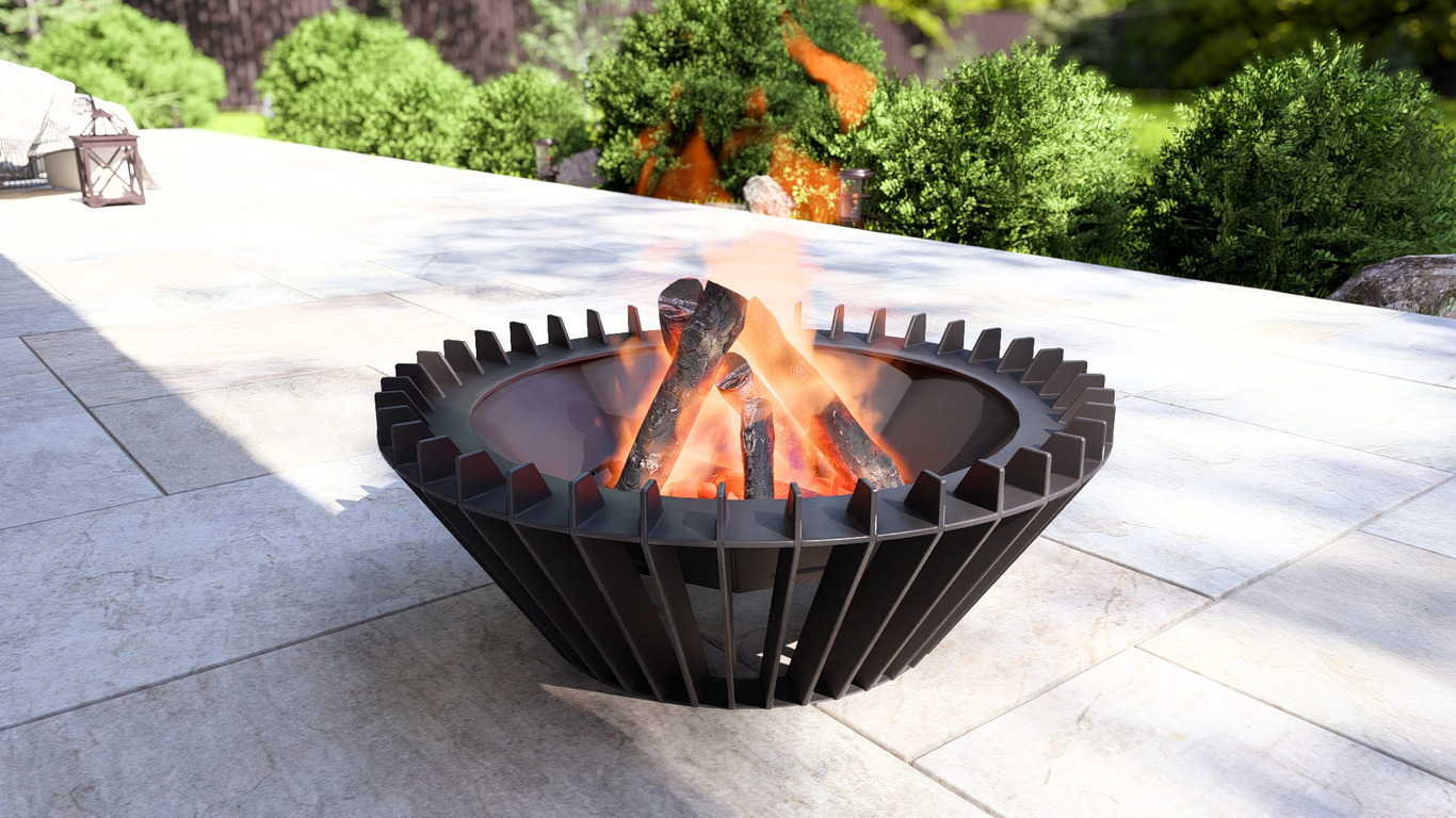 Turbo Fire Pit. DXF, SVG files for plasma, laser cutting. Фото 2