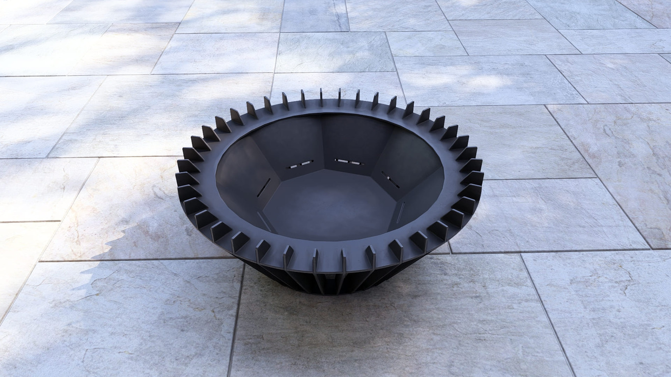 Turbo Fire Pit. DXF, SVG files for plasma, laser cutting. Фото 11