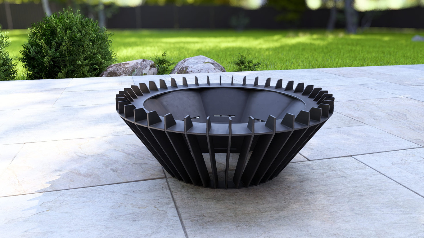 Turbo Fire Pit. DXF, SVG files for plasma, laser cutting. Фото 12
