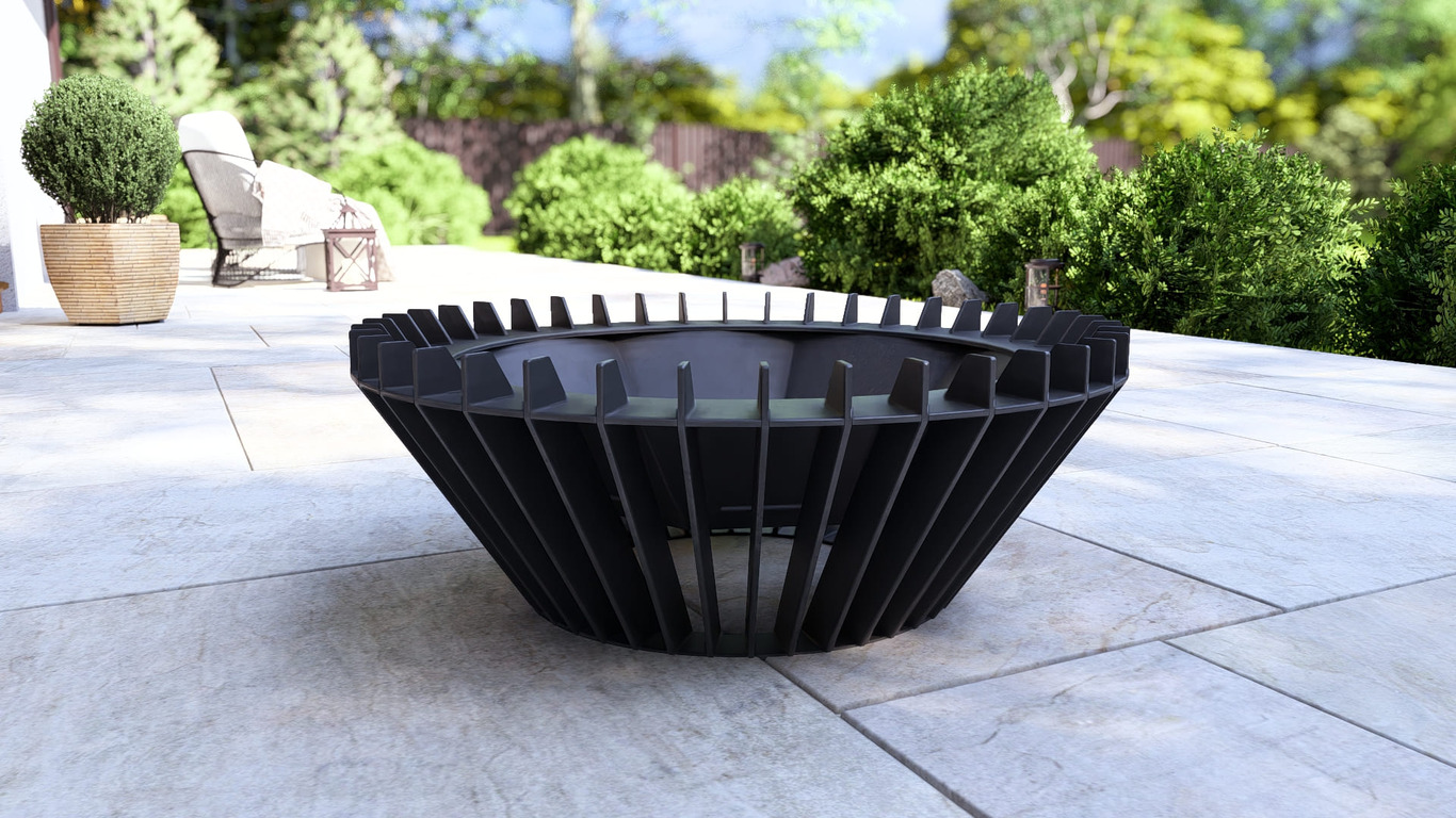 Turbo Fire Pit. DXF, SVG files for plasma, laser cutting. Фото 13