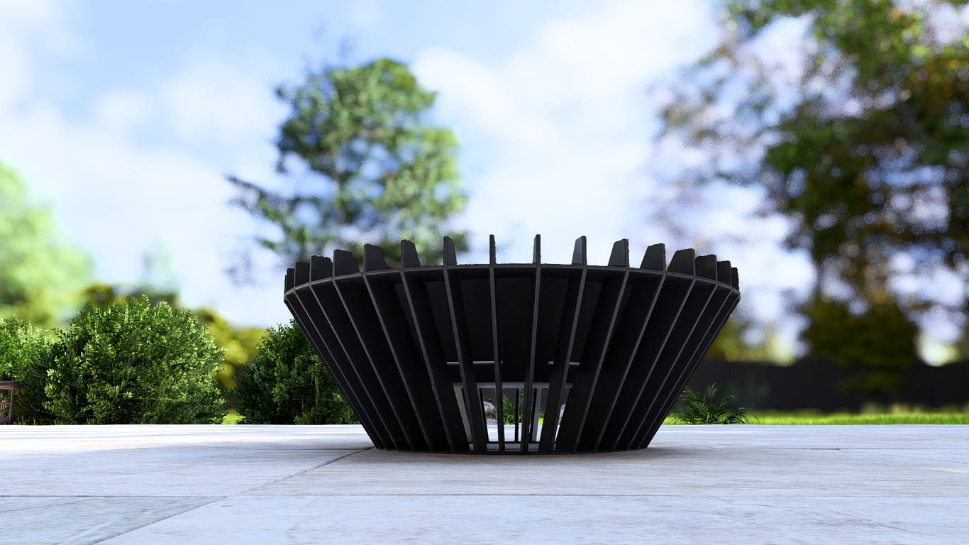 Turbo Fire Pit. DXF, SVG files for plasma, laser cutting. Фото 14