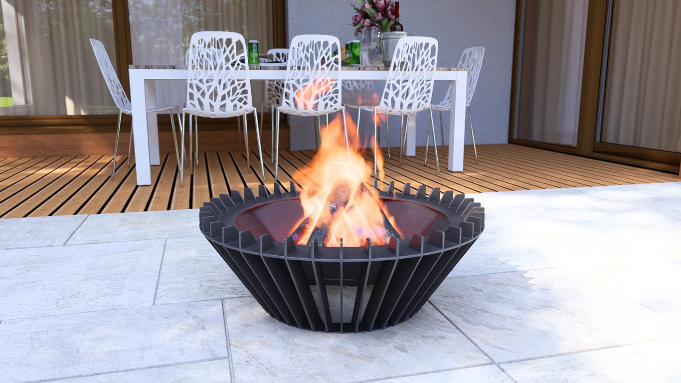 Turbo Fire Pit. DXF, SVG files for plasma, laser cutting. Фото 8