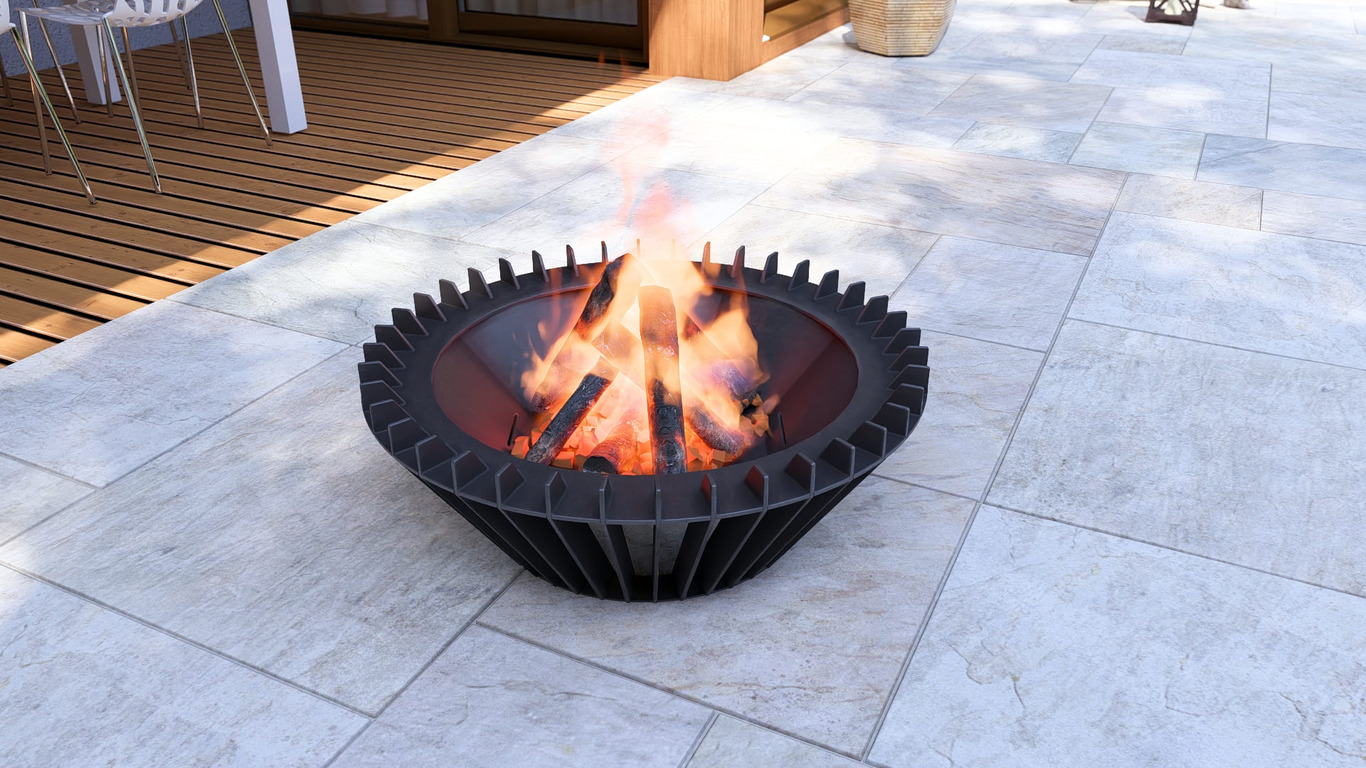 Turbo Fire Pit. DXF, SVG files for plasma, laser cutting. Фото 9
