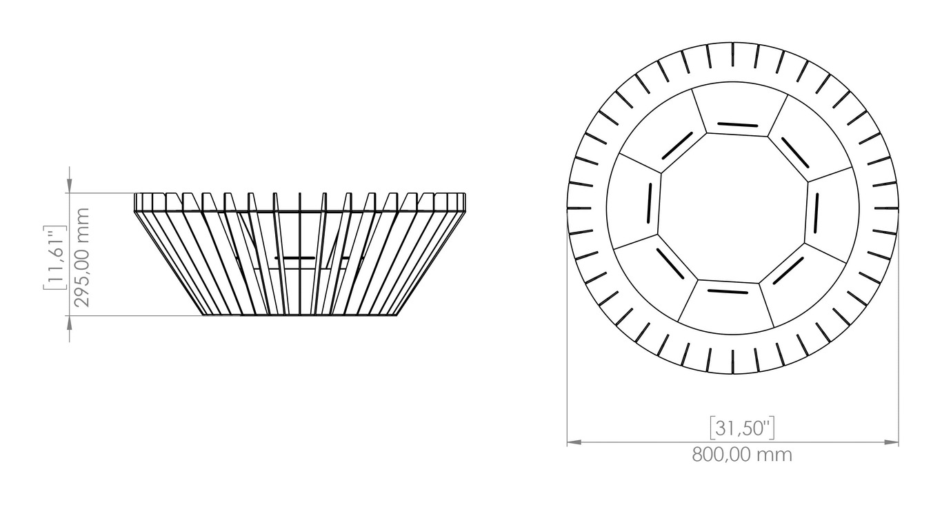 Turbo Fire Pit. DXF, SVG files for plasma, laser cutting. Фото 16