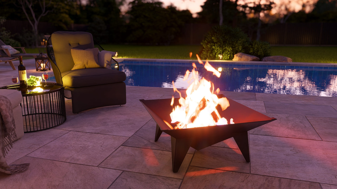Inverted Pyramid Fire Pit Grill with Legs. DXF, SVG files for plasma, laser cutting. Фото 6