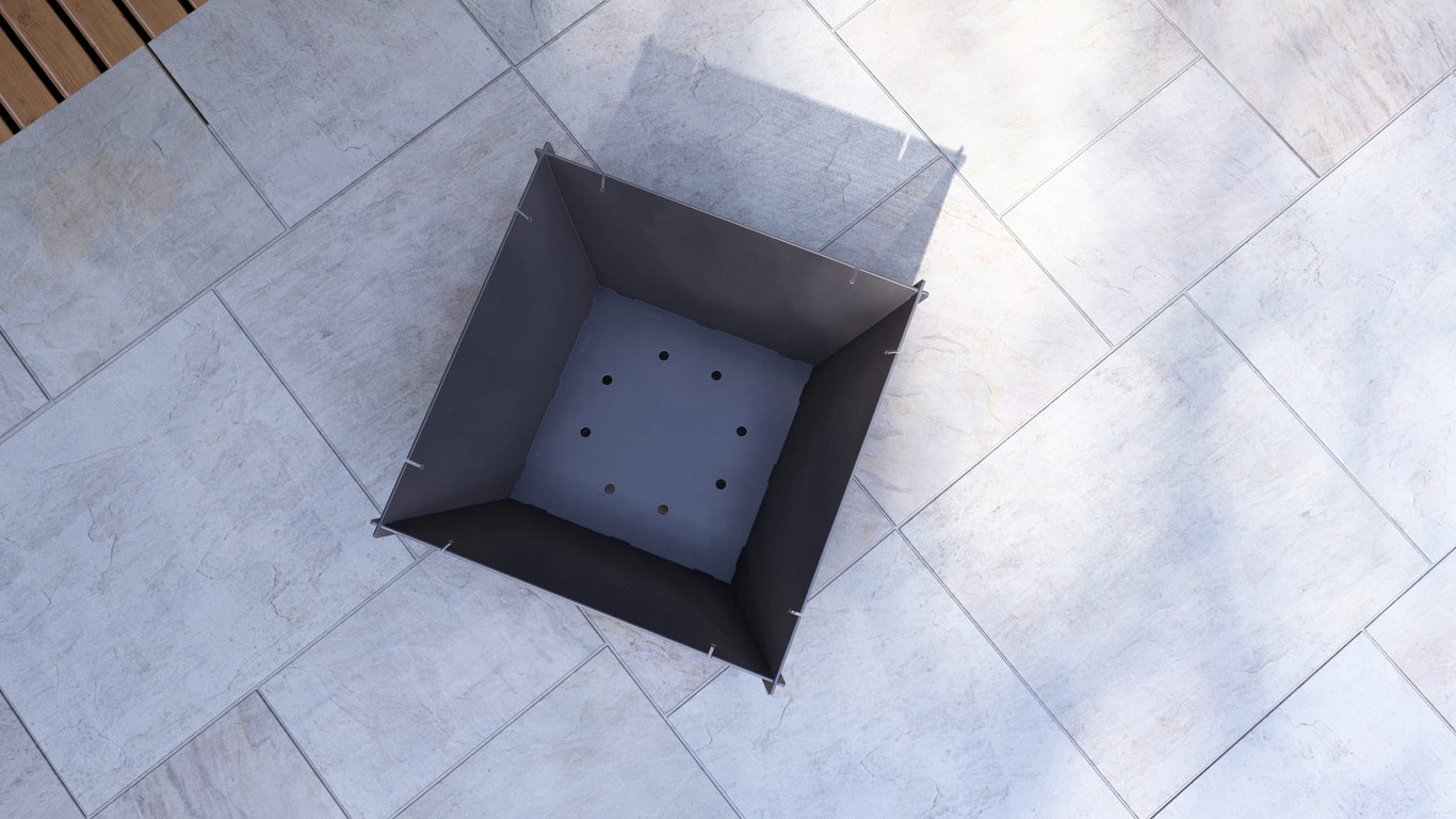Square Foldable Fire Pit Grill V1. DXF, SVG files for plasma, laser cutting. Backyard BBQ. Фото 13