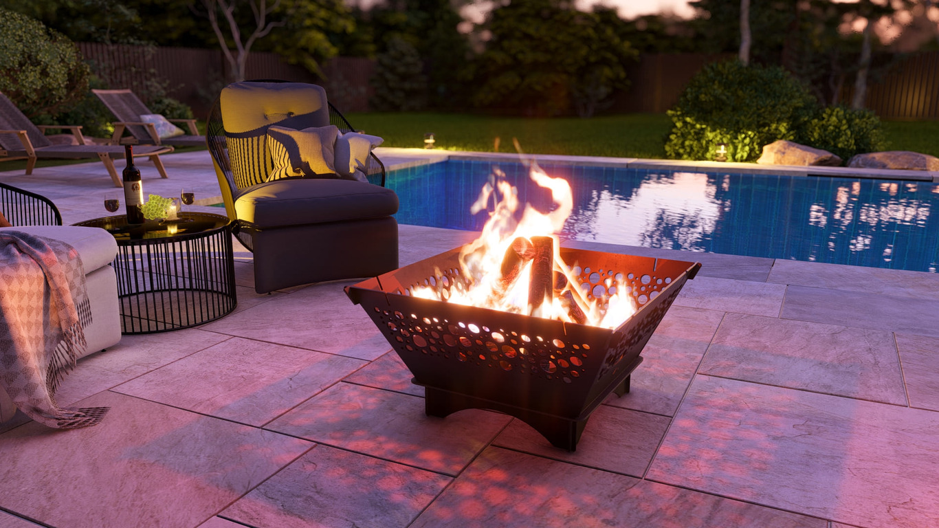 Square Foldable Fire Pit Grill V3. DXF, SVG files for plasma, laser cutting. Backyard BBQ. Фото 7