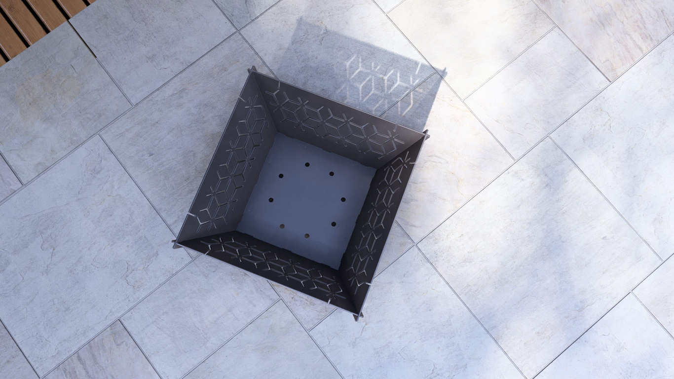 Square Foldable Fire Pit Grill V5. DXF, SVG files for plasma, laser cutting. Backyard BBQ. Фото 15