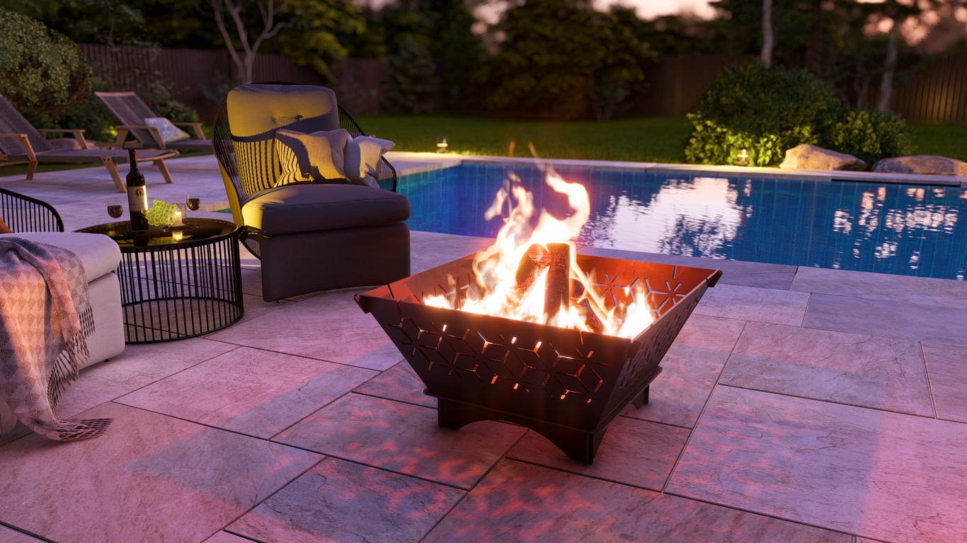 Square Foldable Fire Pit Grill V5. DXF, SVG files for plasma, laser cutting. Backyard BBQ. Фото 9