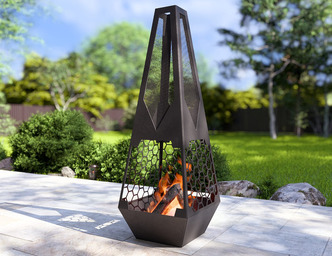 Șemineu de grădină Stup. Fișiere DXF, SVG pentru tăiere cu plasmă și laser. Chiminea