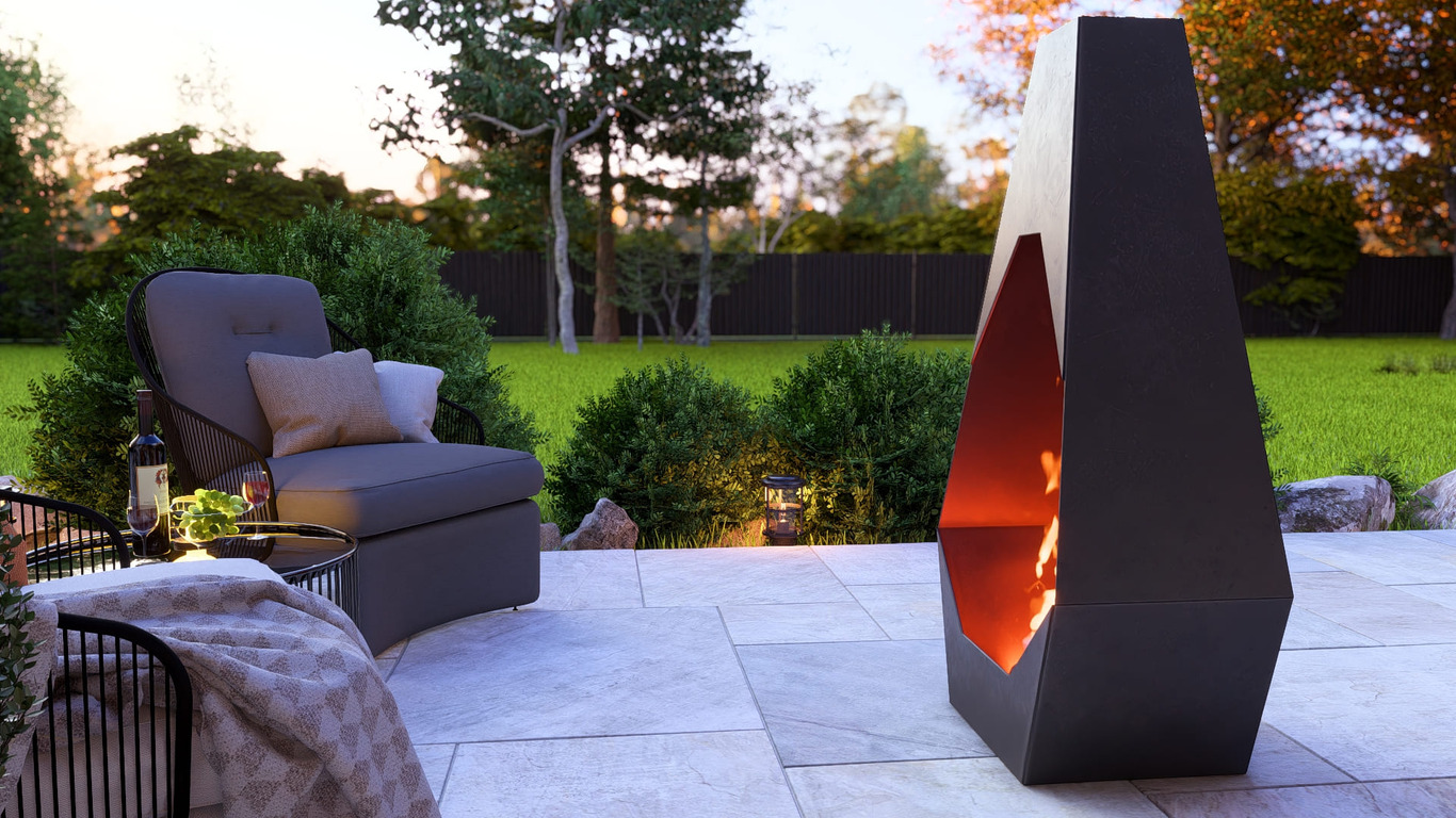 Șemineu de grădină Lumen. Fișiere DXF, SVG pentru tăiere cu plasmă și laser. Chiminea. Фото 4