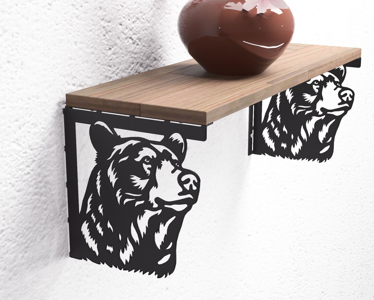 Bear Shelf Bracket. DXF, SVG files for plasma, laser cutting. Shelving Bracket. Фото 7