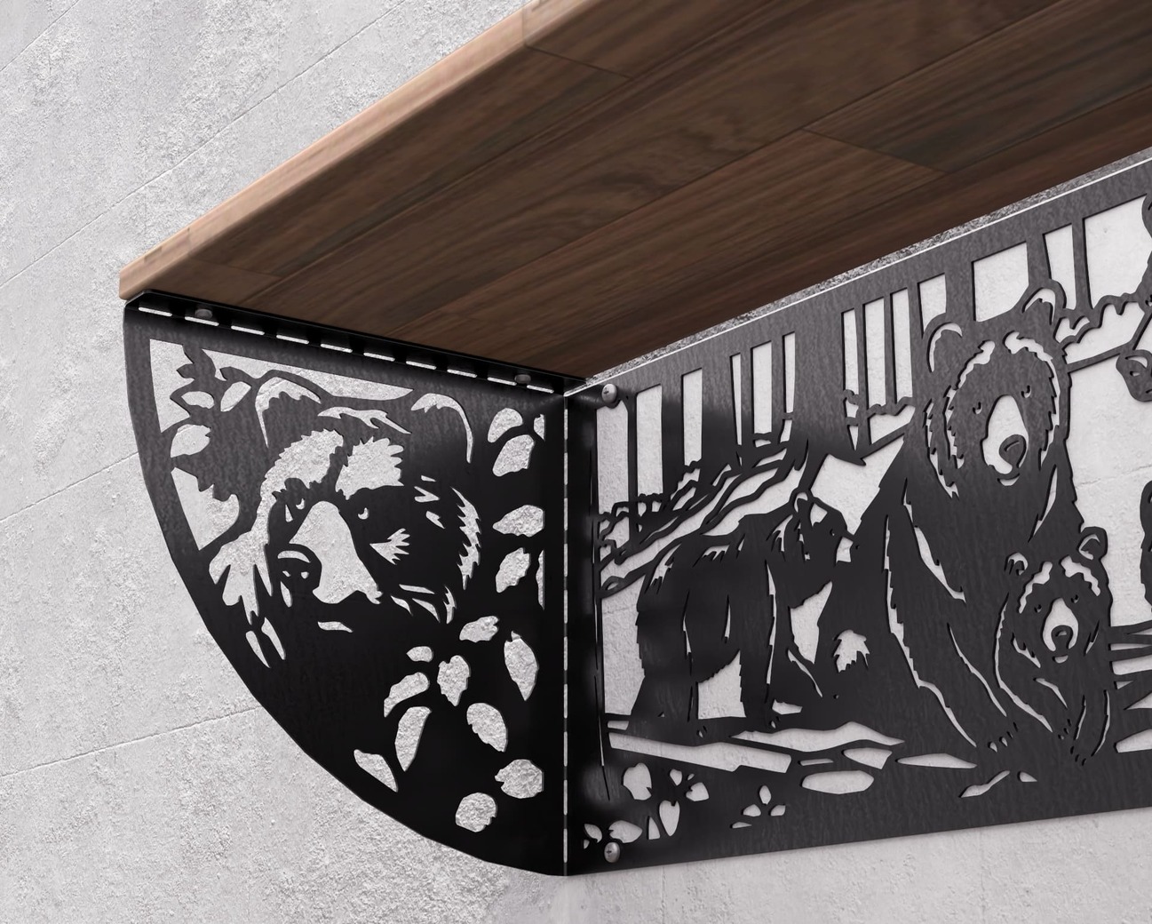 Bears Shelf Bracket. DXF, SVG files for plasma, laser cutting. Shelving Bracket. Фото 7