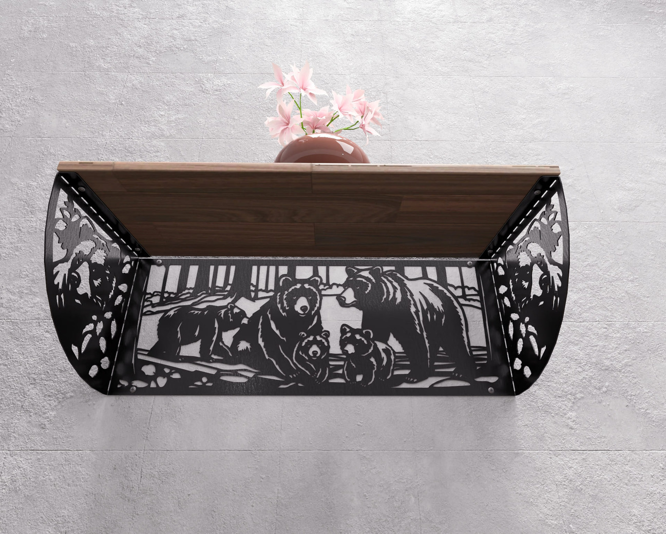 Bears Shelf Bracket. DXF, SVG files for plasma, laser cutting. Shelving Bracket. Фото 6