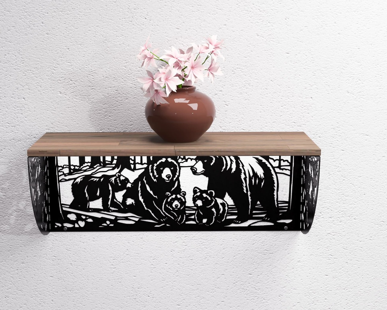 Bears Shelf Bracket. DXF, SVG files for plasma, laser cutting. Shelving Bracket. Фото 8