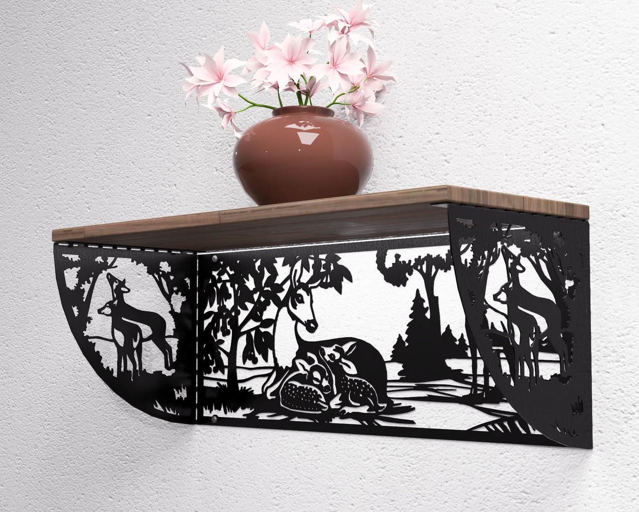Deer Shelf Bracket. DXF, SVG files for plasma, laser cutting. Shelving Bracket. Фото 2