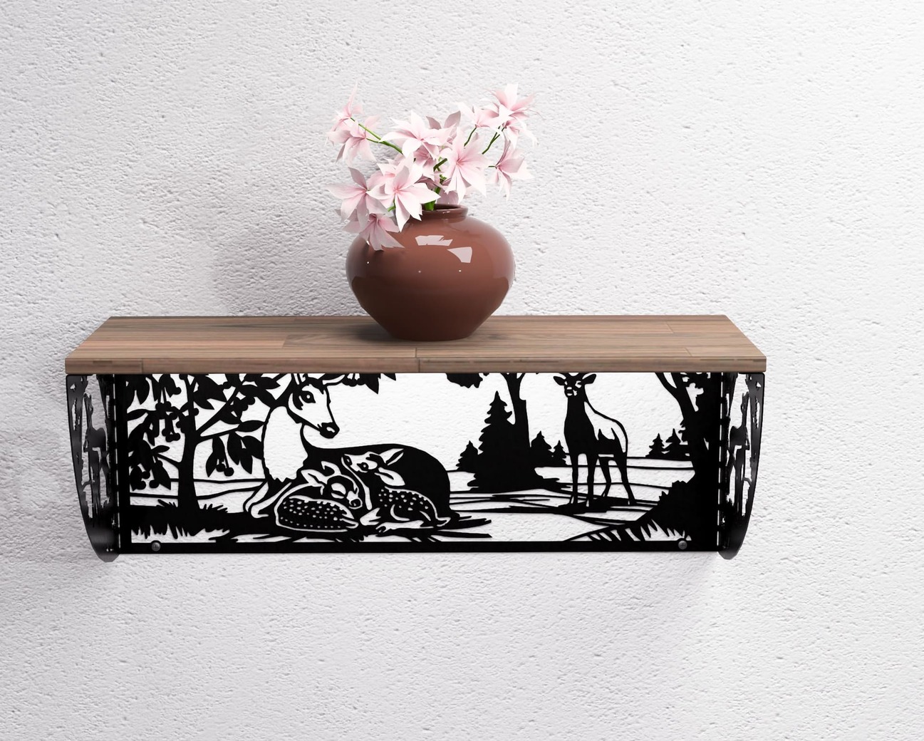 Deer Shelf Bracket. DXF, SVG files for plasma, laser cutting. Shelving Bracket. Фото 7