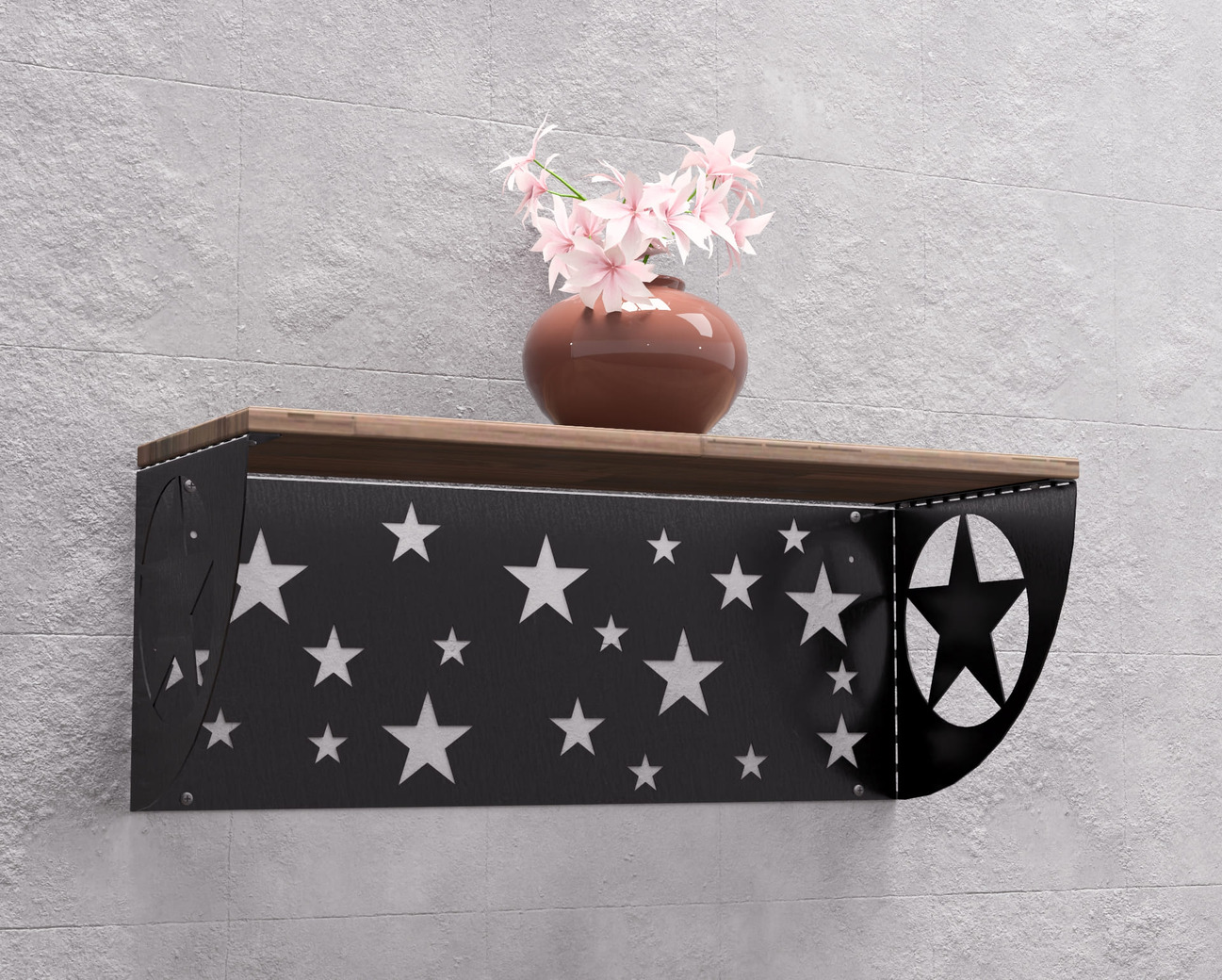 Stars Shelf Bracket. DXF, SVG files for plasma, laser cutting. Shelving Bracket. Фото 5