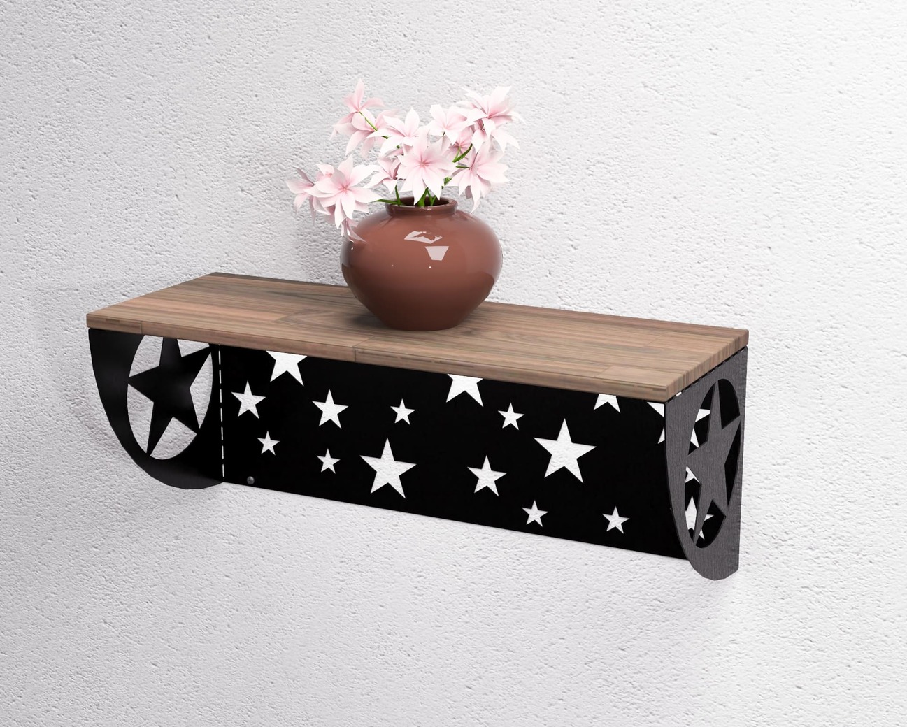 Stars Shelf Bracket. DXF, SVG files for plasma, laser cutting. Shelving Bracket. Фото 3