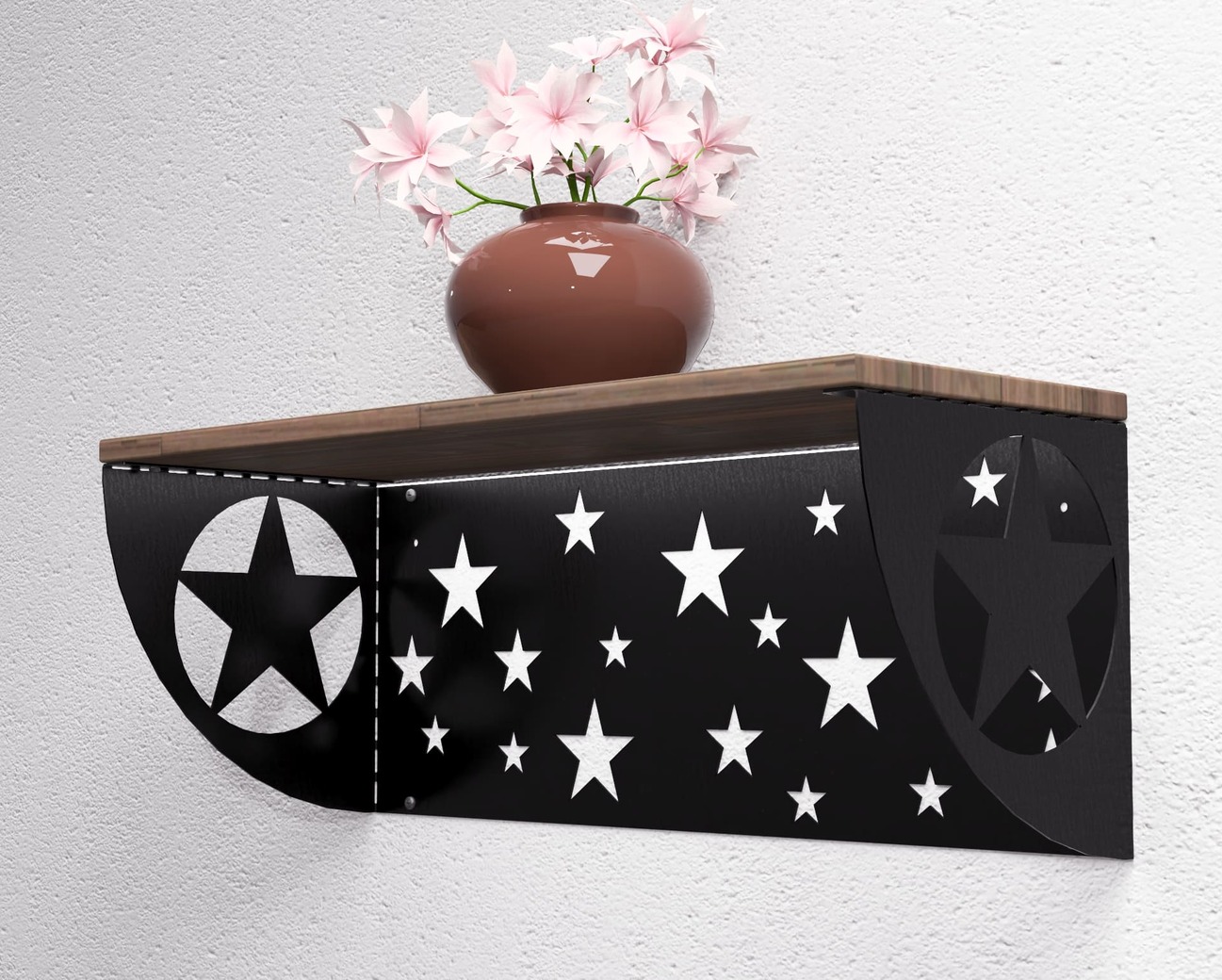 Stars Shelf Bracket. DXF, SVG files for plasma, laser cutting. Shelving Bracket. Фото 2