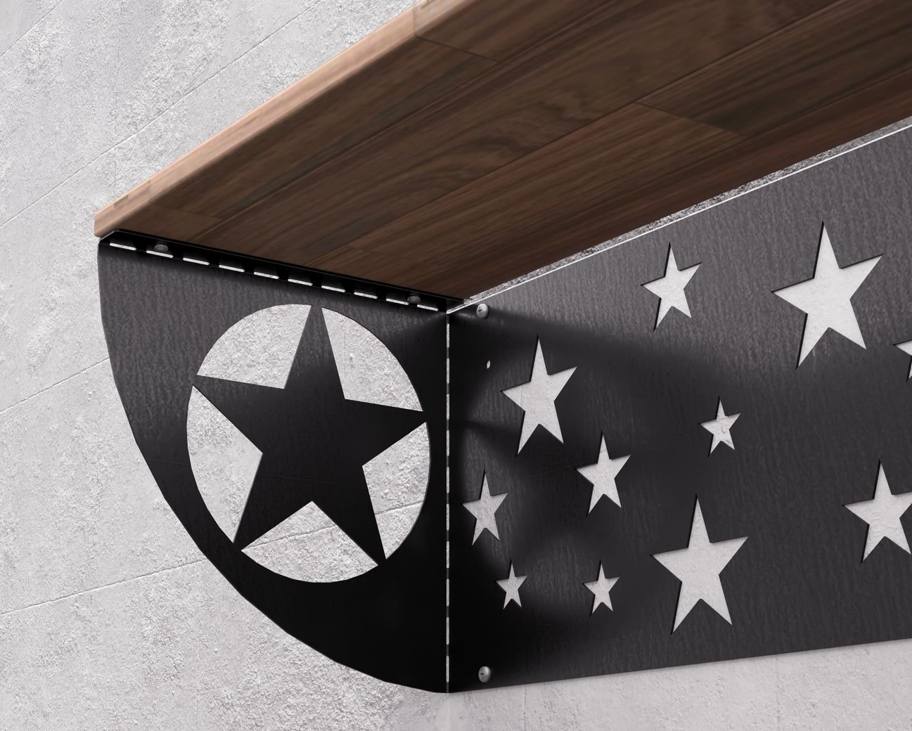 Stars Shelf Bracket. DXF, SVG files for plasma, laser cutting. Shelving Bracket. Фото 6