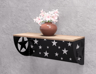 Stars Shelf Bracket. DXF, SVG files for plasma, laser cutting. Shelving Bracket
