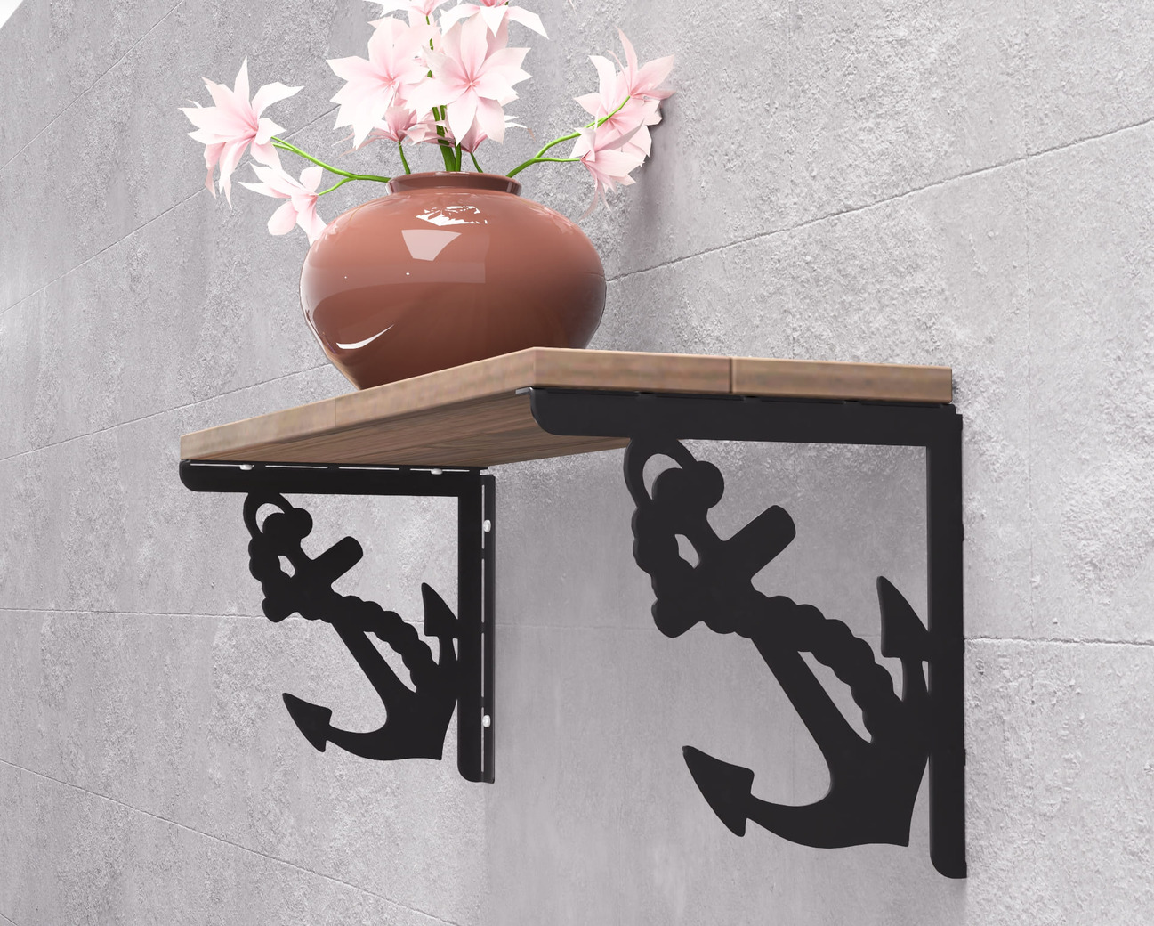 Anchor Shelf Bracket. DXF, SVG files for plasma, laser cutting. Shelving Bracket. Фото 9