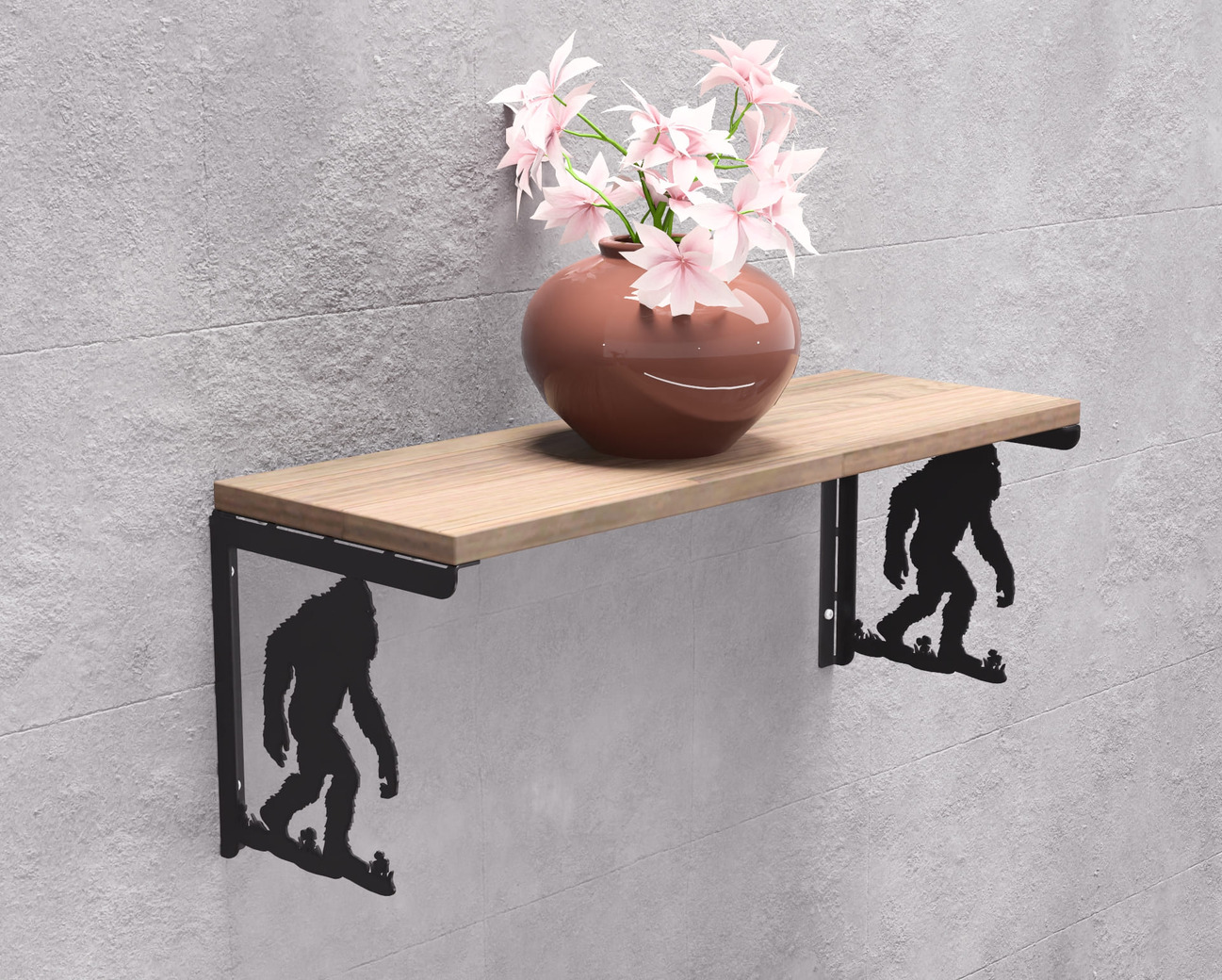 Bigfoot Shelf Bracket. DXF, SVG files for plasma, laser cutting. Shelving Bracket. Фото 5