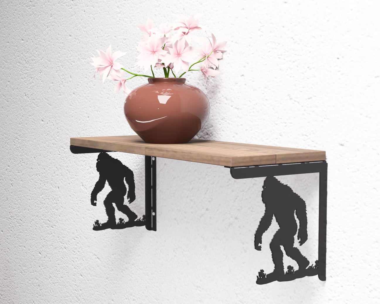Bigfoot Shelf Bracket. DXF, SVG files for plasma, laser cutting. Shelving Bracket. Фото 4