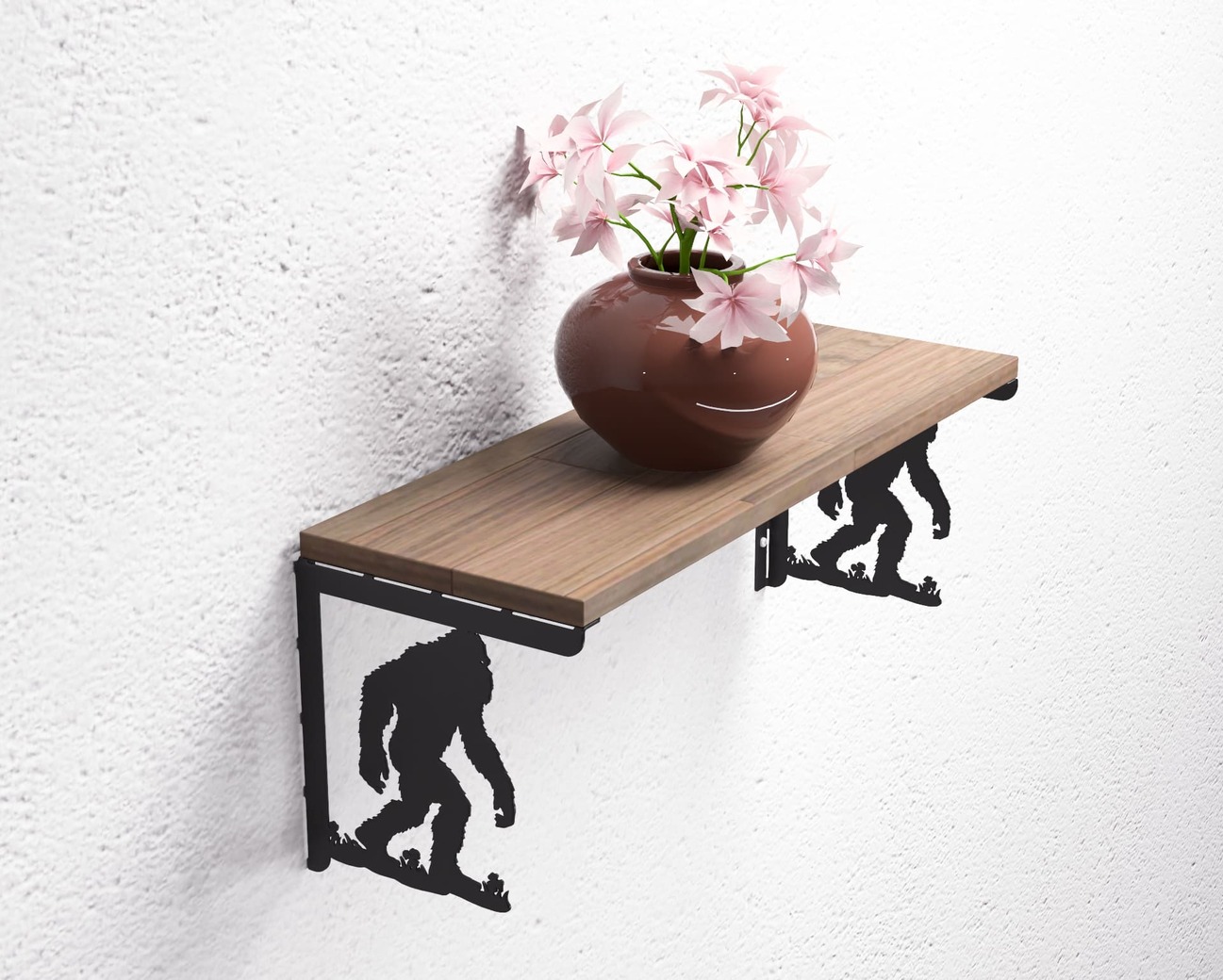 Bigfoot Shelf Bracket. DXF, SVG files for plasma, laser cutting. Shelving Bracket. Фото 6