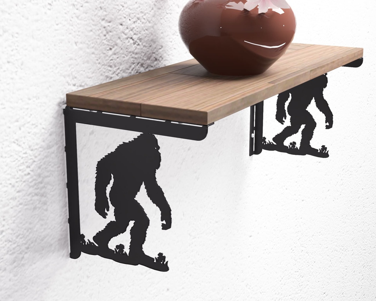 Bigfoot Shelf Bracket. DXF, SVG files for plasma, laser cutting. Shelving Bracket. Фото 7